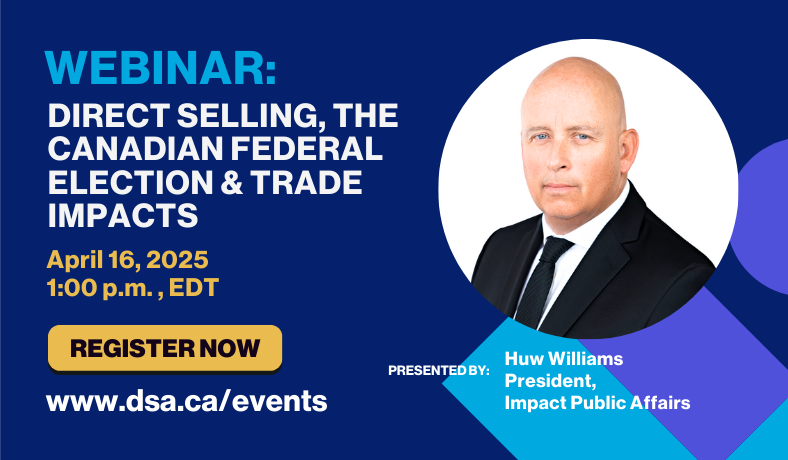 Image: Webinar: Direct Selling, the Canadian Federal Election & Trade Impacts